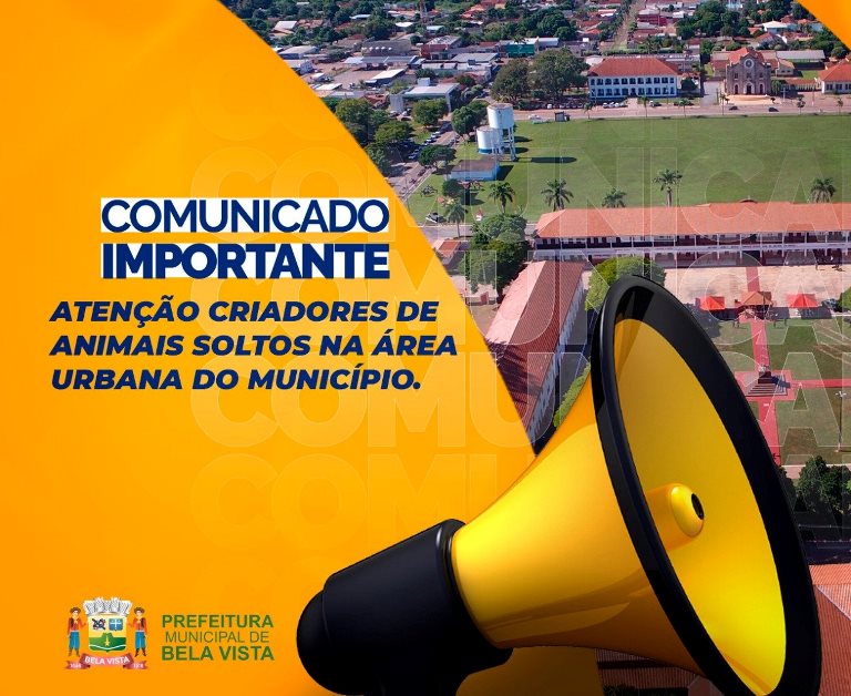 Bela Vista: Prefeitura alerta proprietários de animais soltos nas ruas