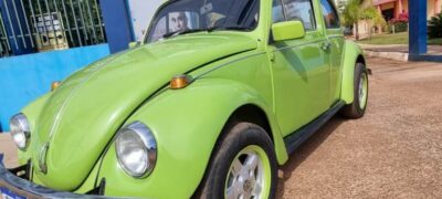 Missa em ação de graças lança rifa de FuscãoLengo, o fusca verde do Cotolengo