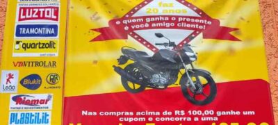 20 anos: Flor da Serra Materiais de Construção sorteará motocicleta zero quilômetro