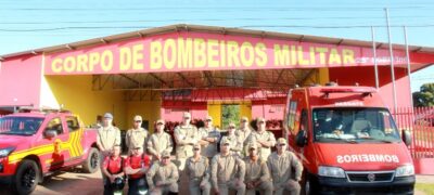 Simulação de acidente de trânsito e carreta marcam comemoração no Dia do Bombeiro em Bela Vista