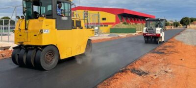 Bela Vista: Asfalto ao lado do Ginásio já está liberado
