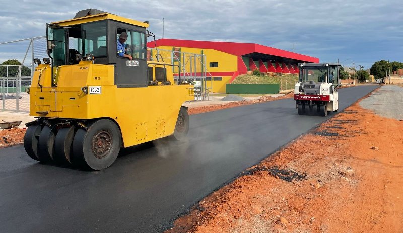Bela Vista: Asfalto ao lado do Ginásio já está liberado