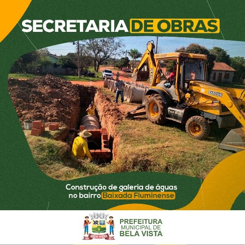 Bela Vista: Prefeitura realiza obra de drenagem na Baixada Fluminense