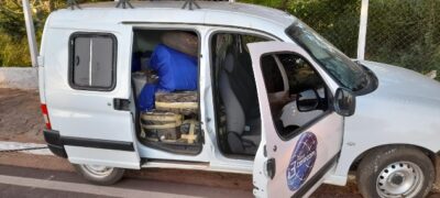 Após batida, homem abandona veiculo com 729 quilos de maconha em Bela Vista