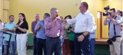 Neco Pagliosa prestigia agenda com Governador Reinaldo Azambuja em Bela Vista