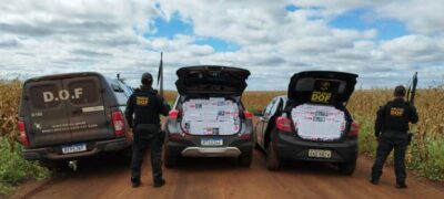 DOF apreende quase R$ 400 mil em cigarros contrabandeados e recupera veículo furtado