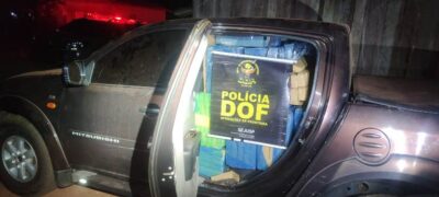 DOF apreende mais de 725 quilos de maconha e recupera veículo furtado próximo ao Assentamento Itamarati