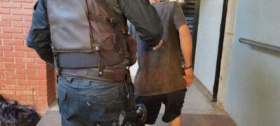 Traficante que capotou após perseguição recebe alta e é levado para delegacia