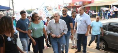 Caminhadas marcam o início da semana de campanha de André Puccinelli 