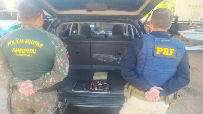 PMA e PRF prendem traficante boliviano com 54 kg de cocaína e 1 kg de maconha avaliados em mais de R$ 7 milhões