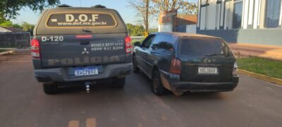 Veículo furtado em Campo Grande é recuperado pelo DOF em Bela Vista