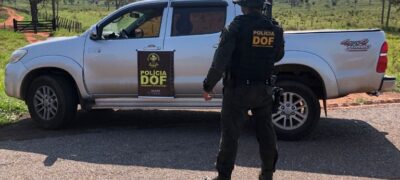 Camionete roubada no Distrito Federal foi recuperada pelo DOF antes de chegar ao Paraguai