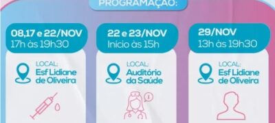Prefeitura de Caracol inicia ações da campanha Novembro Azul; Confira a programação