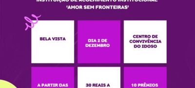 Bela Vista: ‘Amor sem Fronteiras’ realiza Chá Bingo Solidário