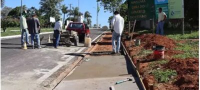 Programa de construção de passeios públicos avança em Caracol