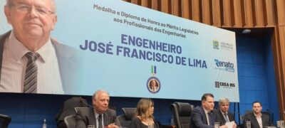 ALEMS entrega honraria a 43 engenheiros que contribuíram com MS