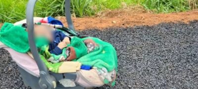 “Milagre”, diz bombeiro ao compartilhar imagem de bebê ileso após ônibus tombar