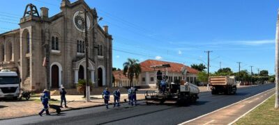 Bela Vista: Prefeitura inicia recapeamento da ‘Santo Afonso’