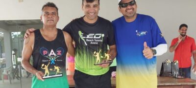 Definidos os campeões do estadual de beach tennis em Corumbá