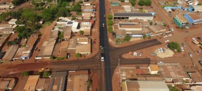 Em Ponta Porã, convênio de R$ 6 milhões com o Governo do Estado leva asfalto ao distrito de Nova Itamarati