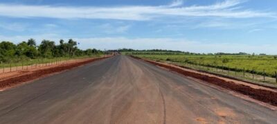 Rodovia Sul-Fronteira avança entre Coronel Sapucaia e Paranhos e Governo ainda faz obra para combater erosão