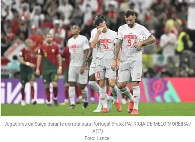 Suíça diz que jogadores foram infectados por vírus antes da partida contra Portugal pela Copa