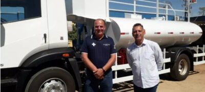 Prefeito Neco Pagliosa agradece empenho do vereador Haroldo na viabilização de um novo caminhão para Caracol