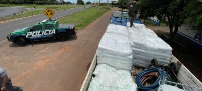 PMA de Mundo Novo autua empresa paranaense em R$ 23 mil e apreende caminhão com 11,5 toneladas de produtos