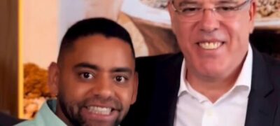 Marcelo Pé prestigiou a posse do novo prefeito de Ponta Porã, Eduardo Campos
