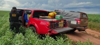 Após tentar fuga homem é preso pelo DOF com mais de mil quilos de maconha em camioneta