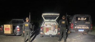 DOF apreende carro com cigarros contrabandeados e prende batedor em Jardim
