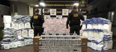 Veículo roubado e carregado com cigarros e defensivos agrícolas contrabandeados é apreendido pelo DOF