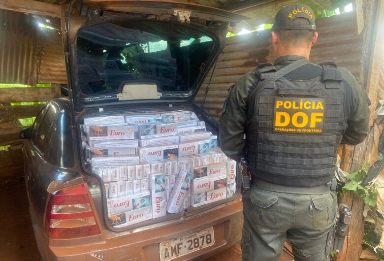 Carga com 1500 pacotes de cigarros contrabandeados é apreendida em casa abandonada