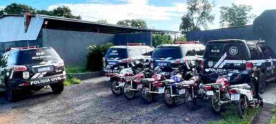 Operação “ZERO GRAU”: Polícia Civil de Bela Vista cumpre 8 mandados de busca e apreende drogas e motocicletas do Tráfico