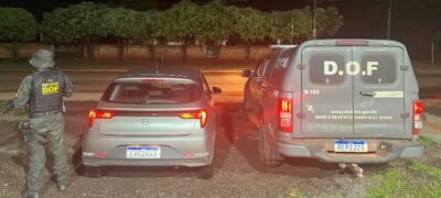 DOF recupera carro furtado em São Paulo na última quinta-feira