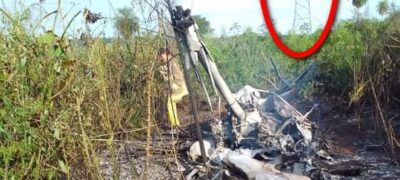 Helicóptero cai a 85km da fronteira; dois brasileiros seriam as vítimas