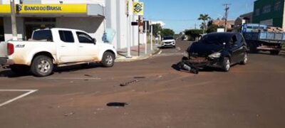 Acidente de trânsito agora a pouco em Bela Vista