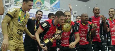 Em Maracaju, Joinville conquista a Supercopa Masculina de Futsal e se garante na Libertadores