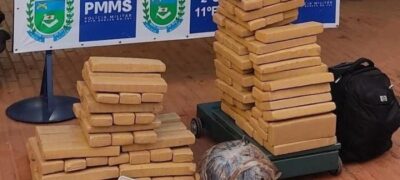 PM apreende 150 quilos de drogas durante Operação HÓRUS, desencadeada fronteira, em Bela Vista