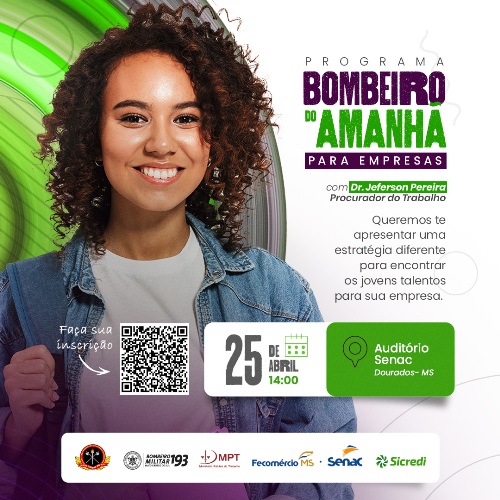 Sicredi Centro-Sul MS, Bombeiros e parceiros apresentam o programa “O Bombeiro do Amanhã” em evento nesta terça-feira