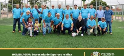 HOMENAGEM: Secretaria de Esportes realiza reinauguração da quadra de campo society Josino Pinheiro