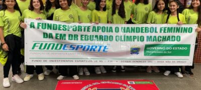 Com apoio da Fundesporte, escola da capital participa da Taça Centro-Oeste de Handebol infantil