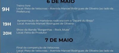 Prefeitura de Bodoquena convida a todos para programação de aniversário
