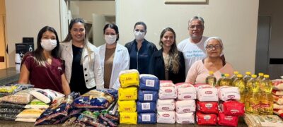 Hospital Rita Maciel Godoy recebe doação de alimentos da secretária de educação, através do departamento de esporte e laser