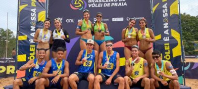 Definidos os campeões da etapa sub-19 do Circuito Brasileiro de Vôlei de Praia em Campo Grande; Aberto começa nesta quarta