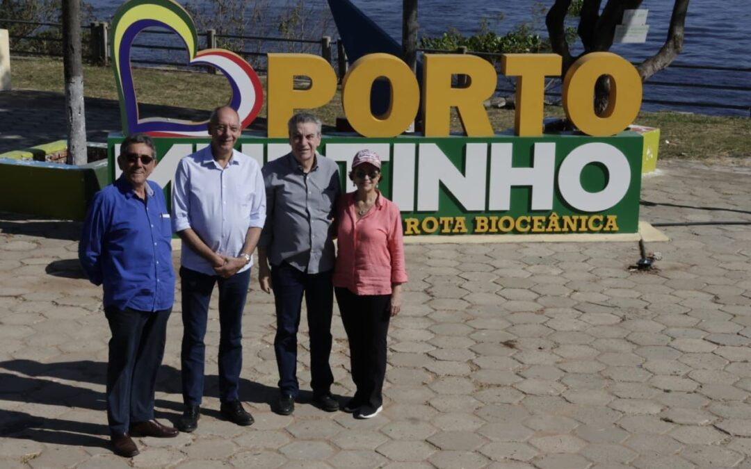 Em Porto Murtinho, Paulo Corrêa faz visita técnica às obras da Ponte Bioceânica