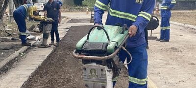Prefeitura de Porto Murtinho acelera recuperação da malha viária da área central