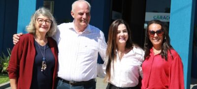 Vereadora Meire Leite recepcionou a deputada Mara que veio exclusivamente para o aniversário de 58 anos de Caracol