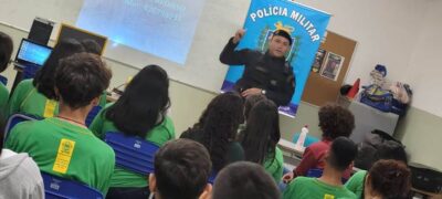 Policia Militar de Bela Vista realizou palestras na Campanha Maio Amarelo