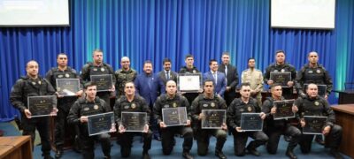 Policiais do DOF recebem homenagem na Câmara de Vereadores de Dourados